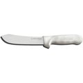 Dexter Russell Dexter Russell 0 - Butcher Knife, High Carbon Steel, Stamped, White Handle, 8inL 4133